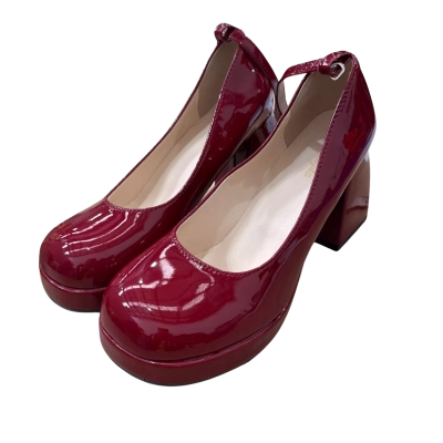 Women’s Chunky Red Heels Size 41 