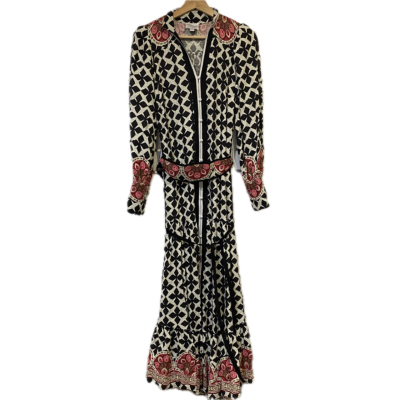 Once/Was Womens Dress Size 0 Black  / Floral / Multicoloured / Pattern / Pink  / Red / White 