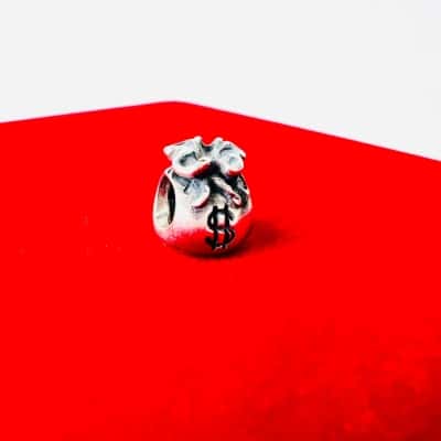 Pandora Sterling Silver Money Bag Charm (Retired)
