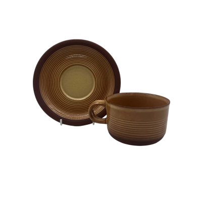 Pair of Kiln Craft Stoneware Mug and Saucer