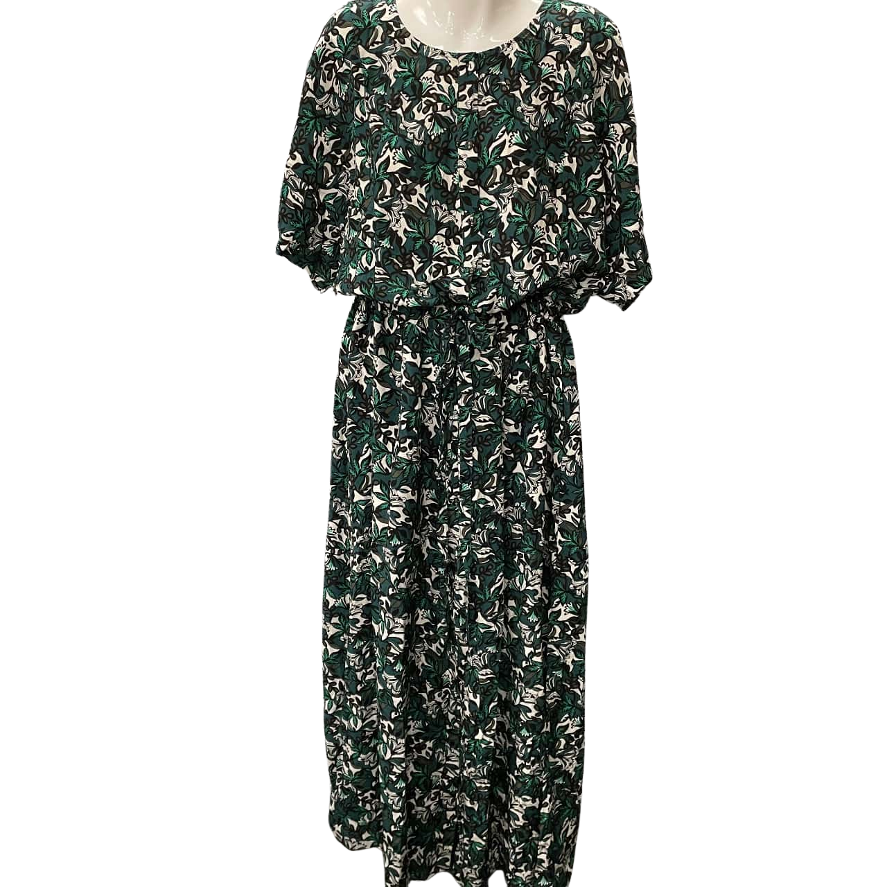 green emerald velvet dress Better Than Ever Olive Green Ditsy Floral Midi Dress  Shop the Mint