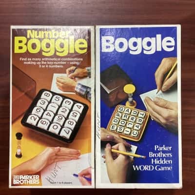 Boggle and Number Boggle Parker Brothers