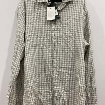Rodd & Gunn Mens  Size XXXL Business Shirt / Checked Shirt / Long Sleeve Shirt Green 