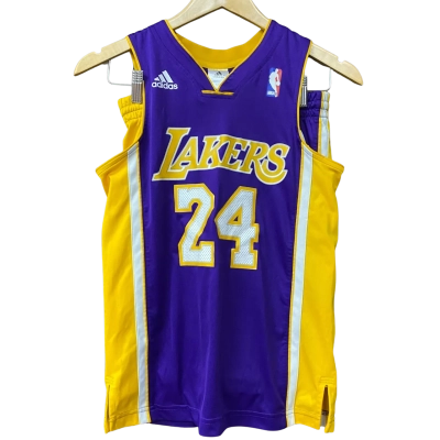 Adidas Kids Size 10 Purple Lakers Jersey & Shorts Set