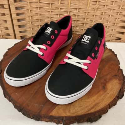 NEW DC Trase TX Skate Shoes Women’s 8 Black Pink Streetwear Ladies Birthday Christmas Present DC Shoes Skater Outdoors Gym 