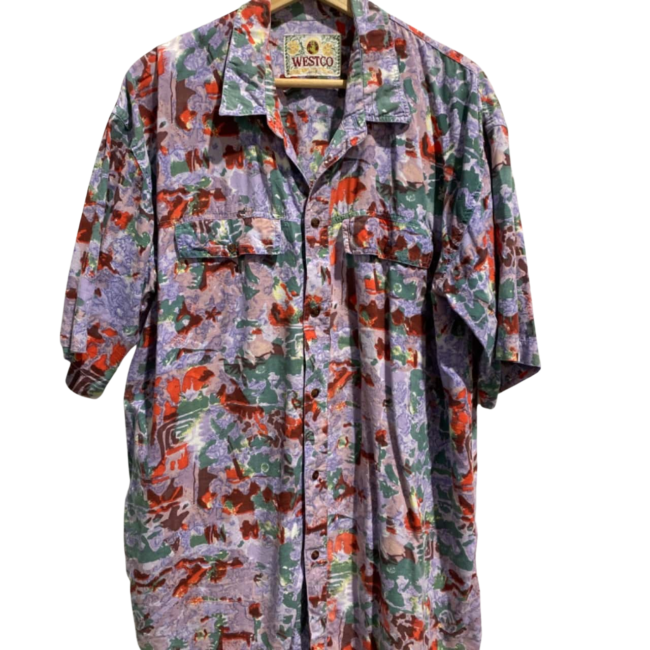Westco Unisex Size M Short Sleeve Pattern Shirt