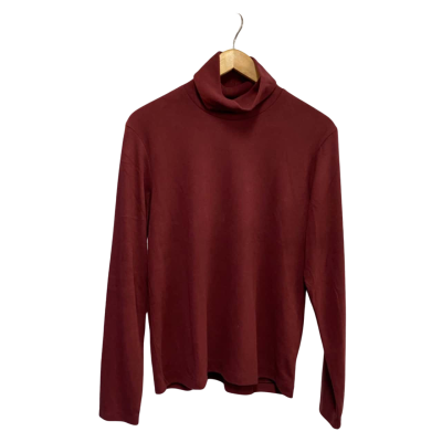 Uniqlo Womens  Size M Long Sleeve Top Maroon 