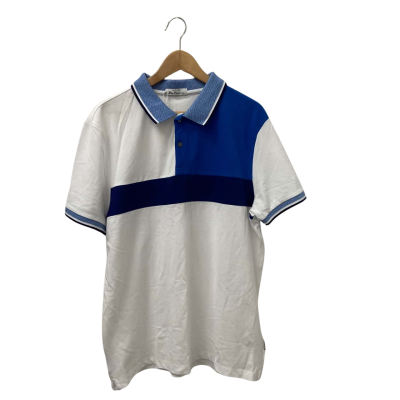 Ben Sherman Mens  Size XL Polo Shirt Blue / White 