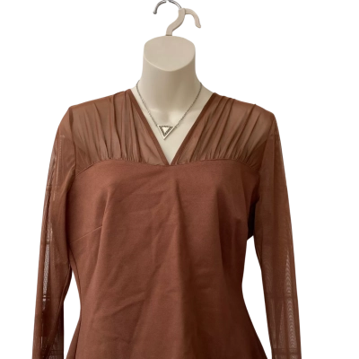 Portmans Brown Long Sleeve Top Size L 