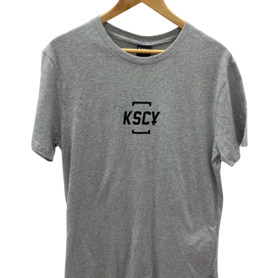KSCY Mens  Size L Short Sleeve T-shirt Grey 