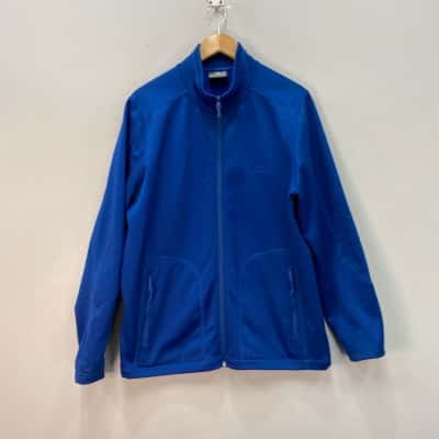 Kathmandu Mens Zip Up Light Fleeced Jacket Size L Blue 