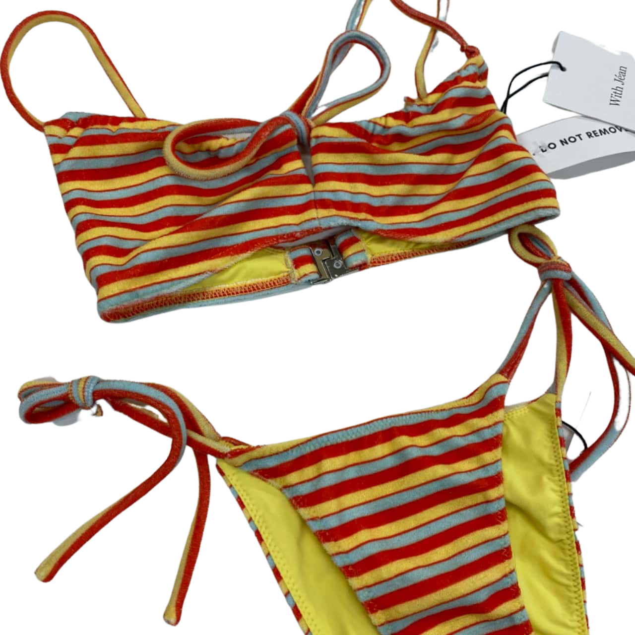 With Jean Womens bikini Size XXS Blue / Orange / Yellow