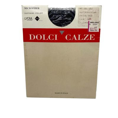  Womens Vintage Dolci Calze Sealed Pantyhose Navy HTH2