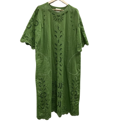 365 Days Womens  Size L Short Sleeve Dress Green