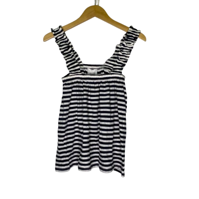 Seed Heritage Womens  Size XS Tank Top Navy Blue / Striped / White 