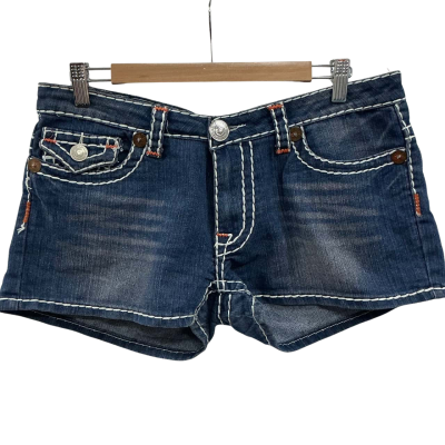 True Religion blue cotton shorts, Size 32