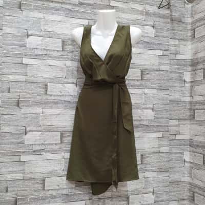 Womens  Size 18 Mini Dress Green 