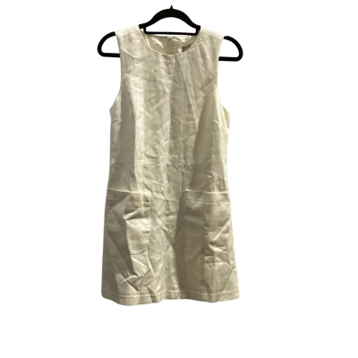 AERE Womens  Size 8 Shift Dress Cream 