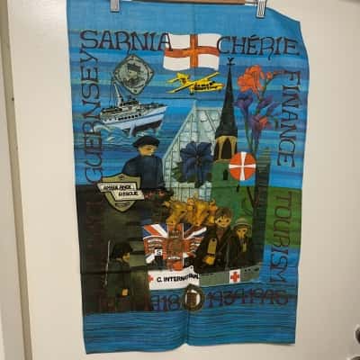 Decorative Tea Towel - Blue