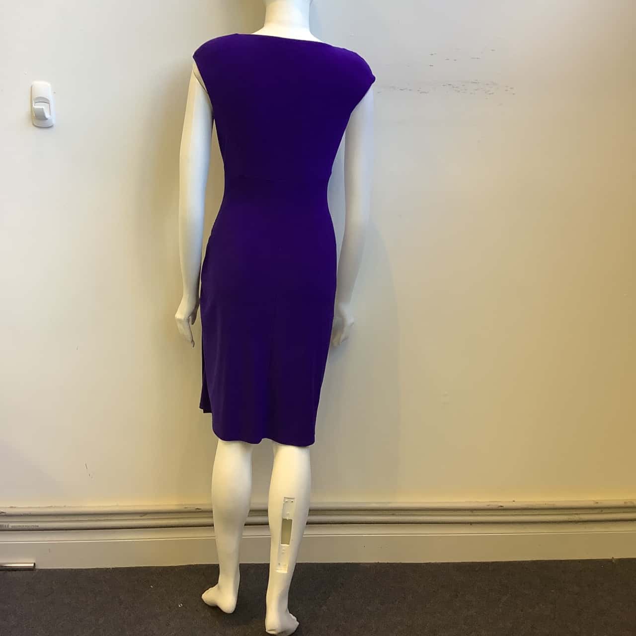 strapless open back dress Kota Jaal Purple Cotton Straight Pant L main image 1