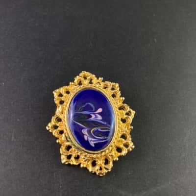 Vintage copper Brooch / Pendant 