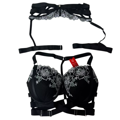 Vamp by Bras N Things Glow Getter Hope Bra 14E and Suspenders Size 12 BNWT