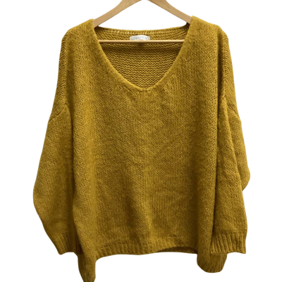 So French So Chic  Womens  Size L Jumper Mustard  [ej