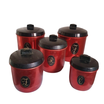 Vintage Model Maid by Jason Cannisters x 5