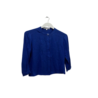 Perri Cutten Womens  Size 8 Silk Blouse Blue 