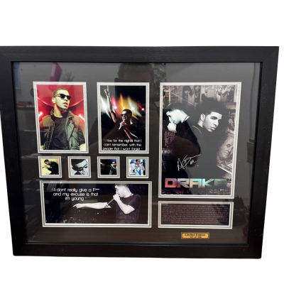 Drake Hip-Hop Music Memorabilia Signed Limited Edition 121 of 499