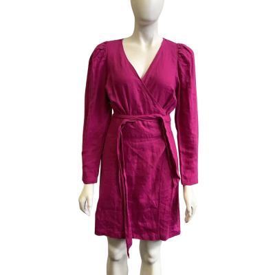 BNWT Country Road Women's Size 14 Drape Sleeve Dress Magenta  
