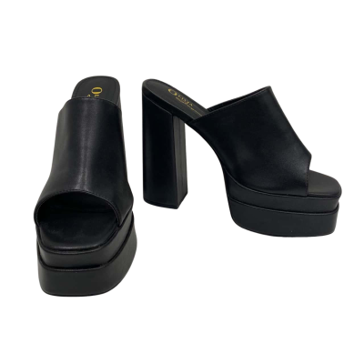 Olivia James Women's Size 9 High Platform Heels Black  