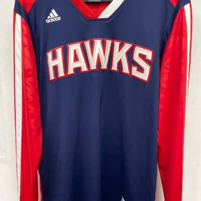 Hawks NBA Adidas Mens  Size M Jersey Blue / Red / White 