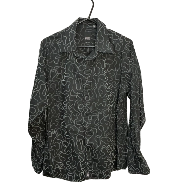 Mojo Mens  Size XL Long Sleeve Shirt Black  / Pattern 