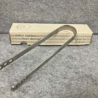 Tongs, Stelton stainless, from Denmark, designed by Aarne Jacobsen