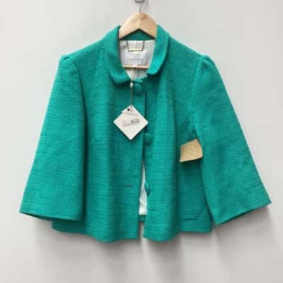 Anthea Crawford Womens  Size 14 Cropped Jacket mint  Green 