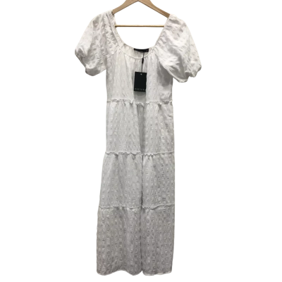 Decjuba Womens  Size XS Midi Dress White BNWT$149