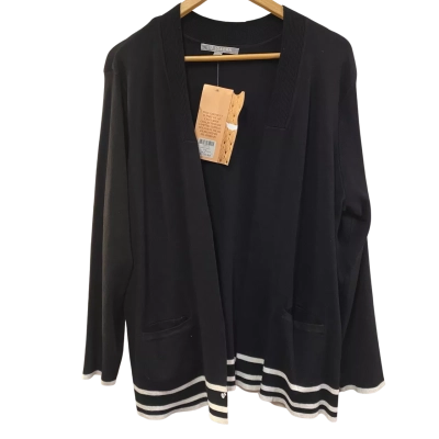 BNWT Liz Jordan Womens  Size XL Cardigan / Longline Cardigan Black  