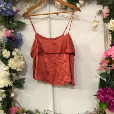 Tigerlily Size 10 Terracotta Cami 