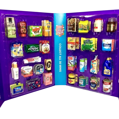 COLES MINI'S LITTLE SHOP 2 FULL COMPLETE SET IN CASE & INC 30 minis