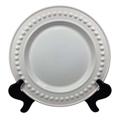 Vapor Delmar Home White Ceramic Beaded rim