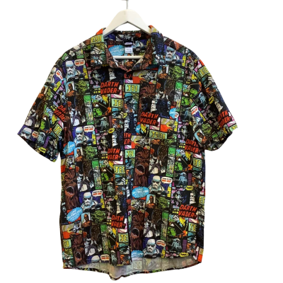 Star Wars Mens  Label Size 2XL Graphic Print Short Sleeve Shirt Multicoloured