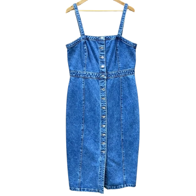 Sportsgirl Indigo Blue Sleeveless Denim Dress Size 16