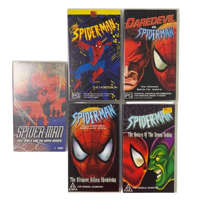 Spiderman VHS set of 5