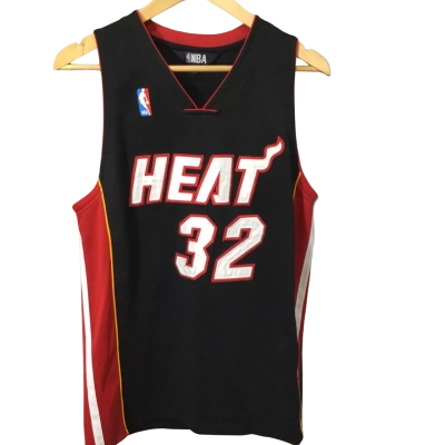 NBA Mens Black  / Red / White S Shaquille O'neal Jersey
