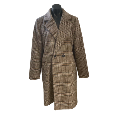 Sussan Womens  Size 10 Blazer Beige / Brown / Checked / Cream 