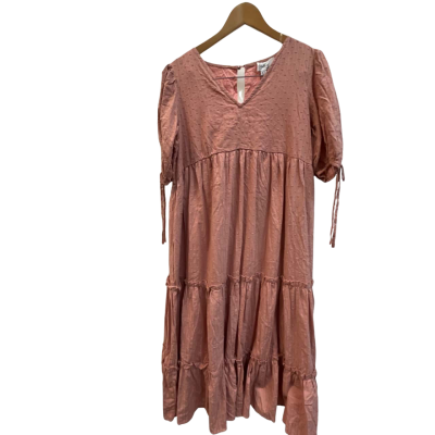 Womens feather and noise dress size 12 dusty pink