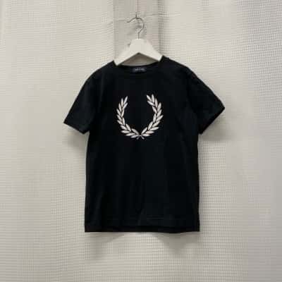 Fred Perry Kids  Size 7 / 8 T-Shirt Black  