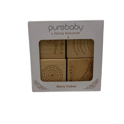 Purebaby Nikita Rotumah Wooden Story Cubes