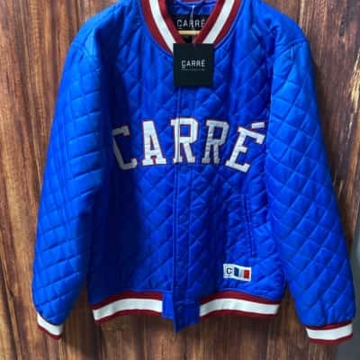 Carré  quilted jacket   Size XL Blue / Red / White new 